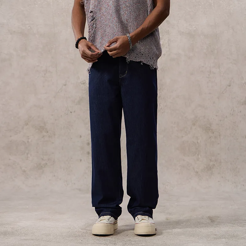 SONGS ALONG Jeans Unisex Original Blue-6
