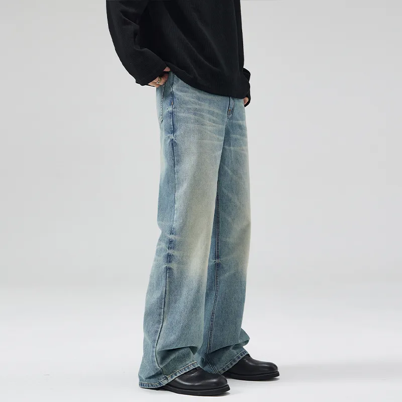 SONGS ALONG Jeans Unisex Nostalgic Blue-4