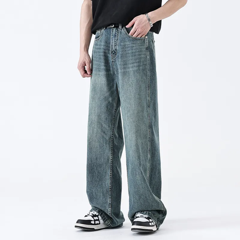 SONGS ALONG Jeans Men's Nostalgic Blue-2