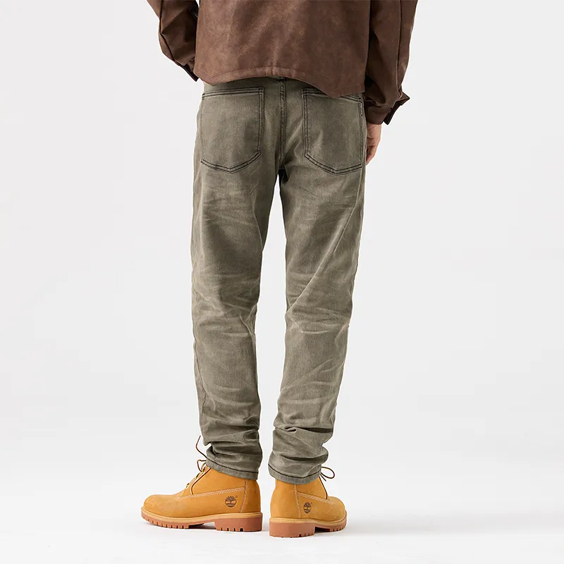 SONGS ALONG Jeans Unisex Yellow-5