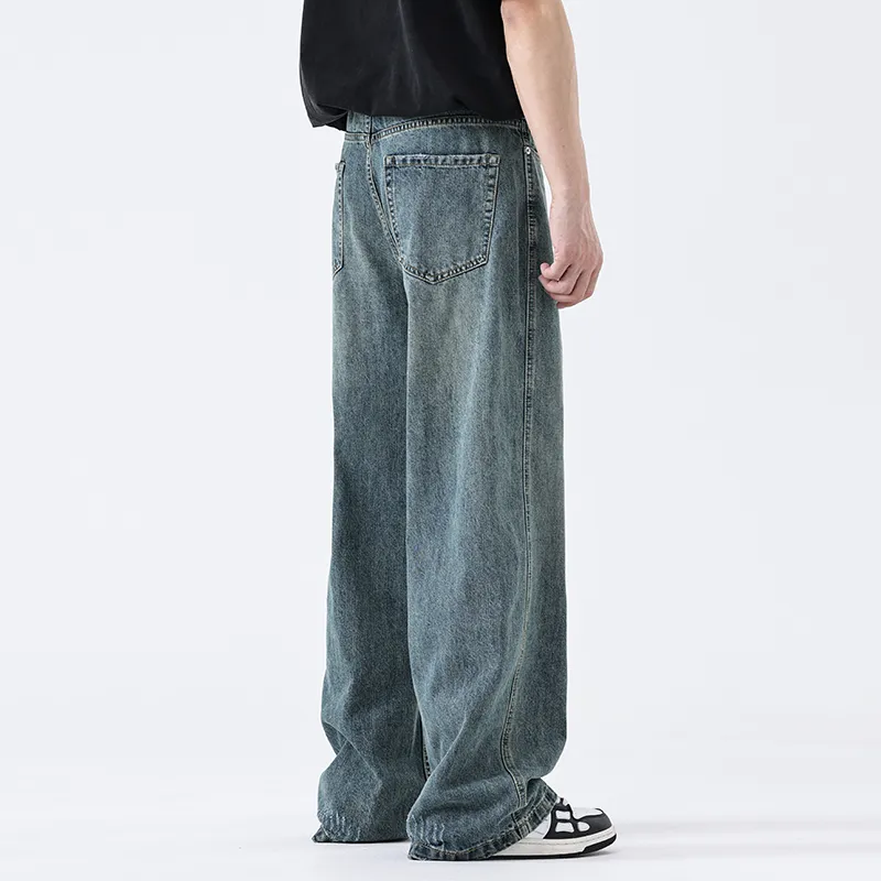 SONGS ALONG Jeans Men's Nostalgic Blue-5
