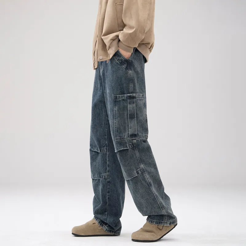 SONGS ALONG Jeans Unisex Blue-6