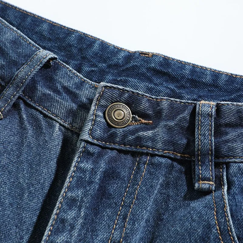 SONGS ALONG Jeans Unisex Blue-4