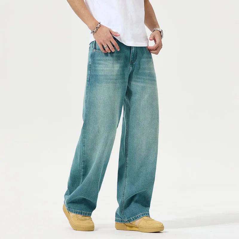 SONGS ALONG Jeans Unisex Peacock Blue-6