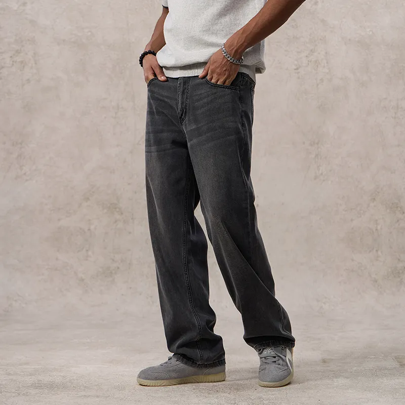SONGS ALONG Jeans Unisex Black Gray Color-5