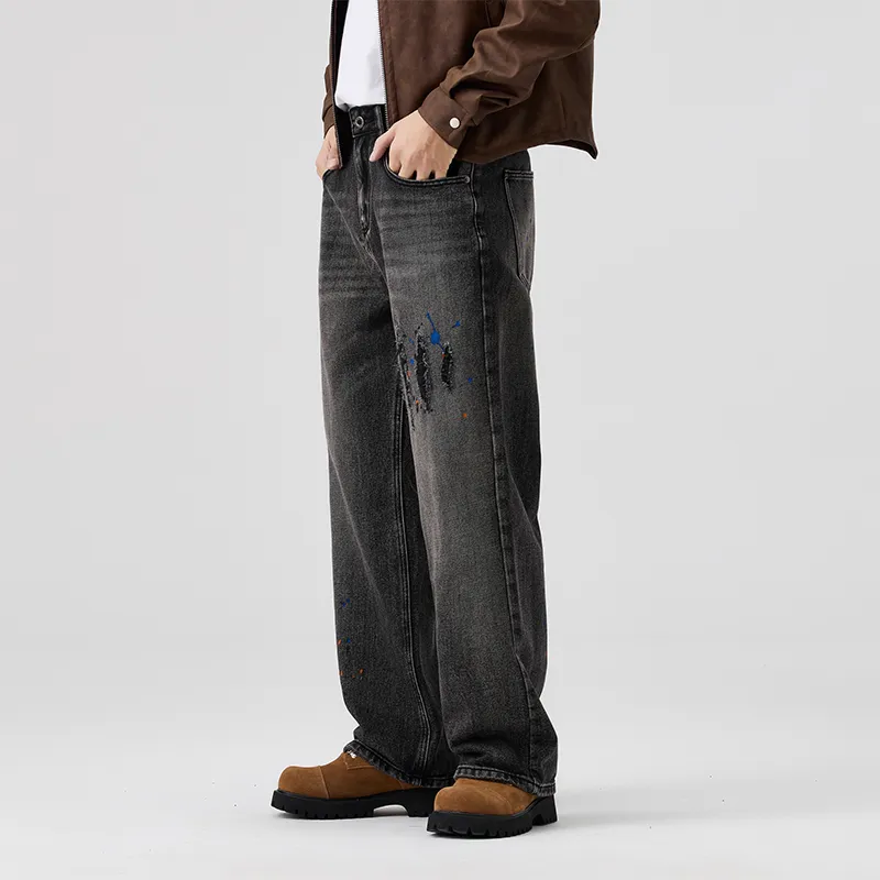 SONGS ALONG Jeans Unisex Black-4