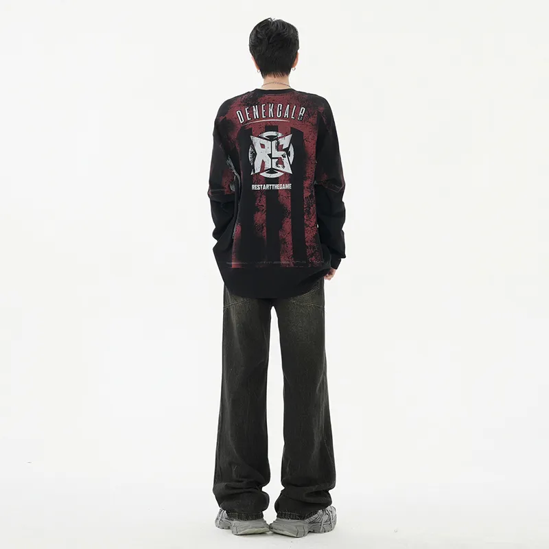 SONGS ALONG Jeans Unisex Tie Dye-4