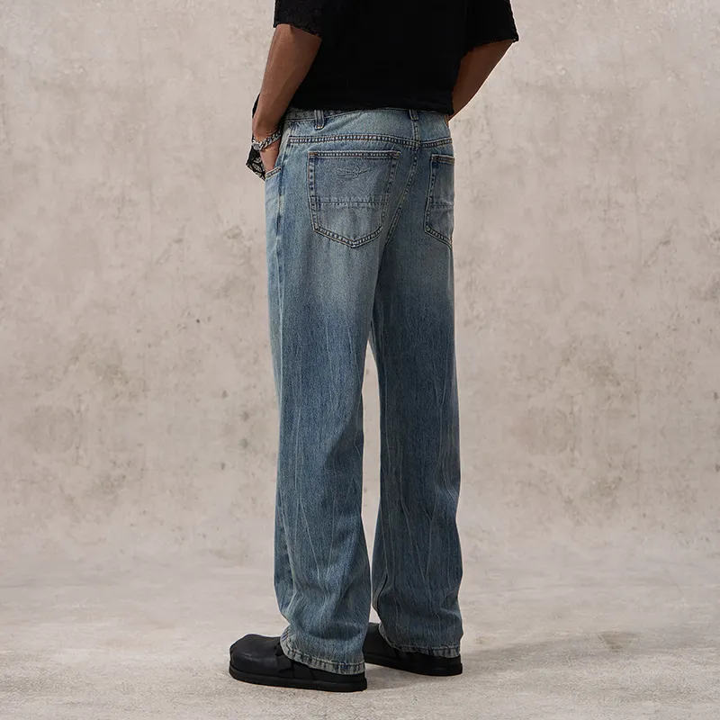 SONGS ALONG Jeans Unisex Light Blue-4