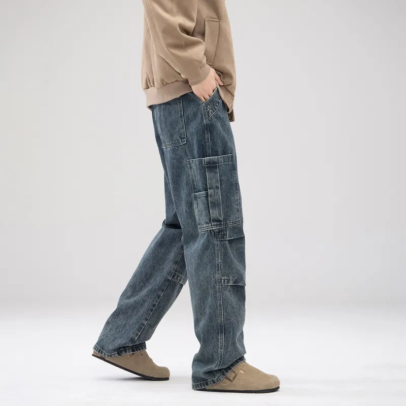 SONGS ALONG Jeans Unisex Blue-3