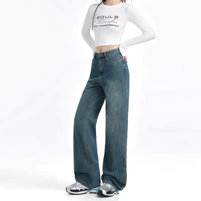 SONGS ALONG Jeans Women's Blue-3