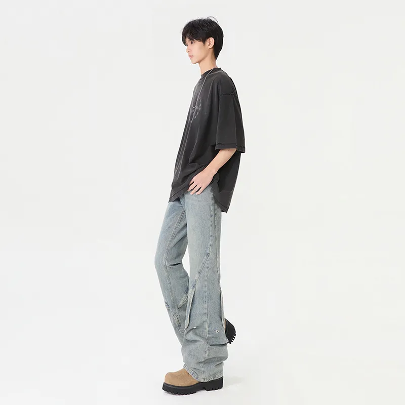 SONGS ALONG Jeans Unisex Vintage-6