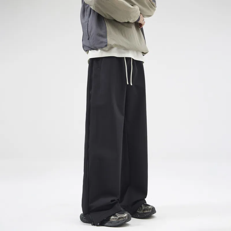 SONGS ALONG Casual Pants Men's Black-2