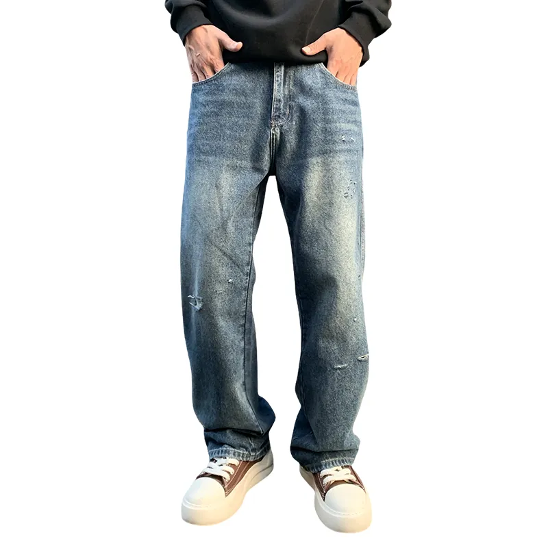 SONGS ALONG Jeans Unisex Nostalgic Blue-4
