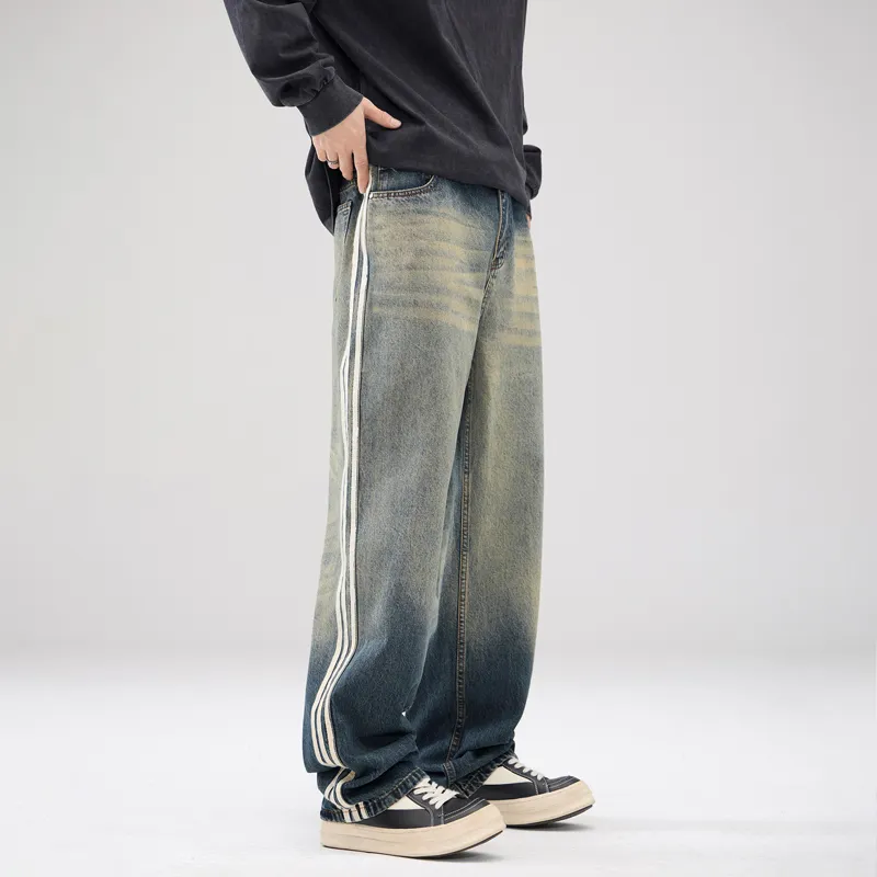 SONGS ALONG Jeans Unisex Blue-5