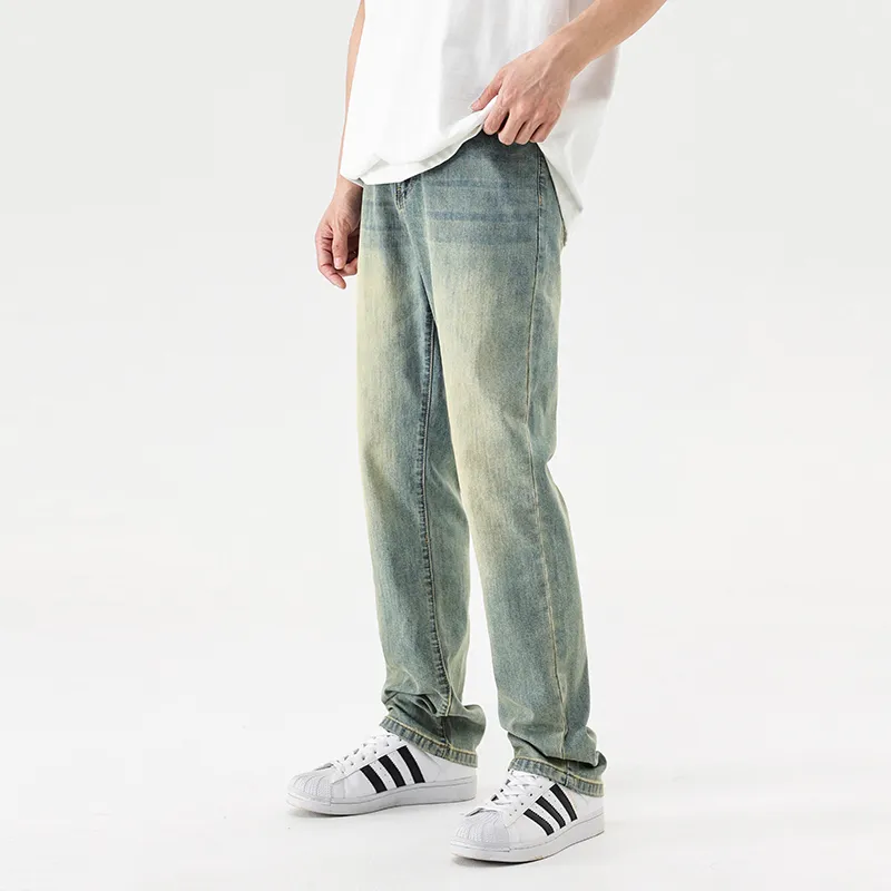 SONGS ALONG Jeans Men's Cyan Antique Blue-5