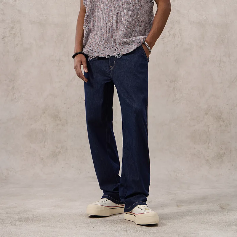 SONGS ALONG Jeans Unisex Original Blue-5