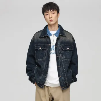 SONGS ALONG Denim Jacket Unisex Nano Blue