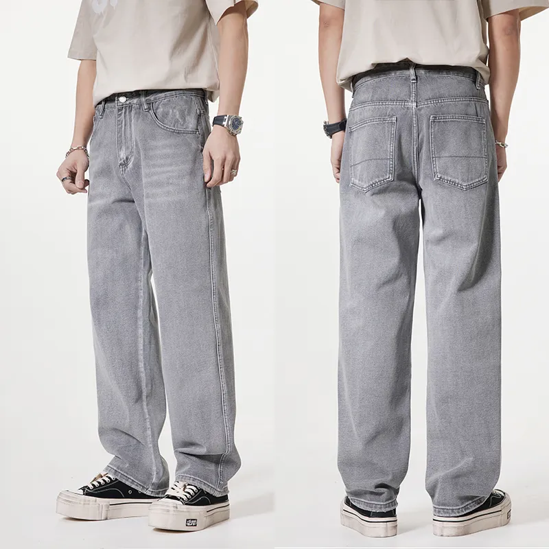 SONGS ALONG Jeans Unisex Smoke Gray-2