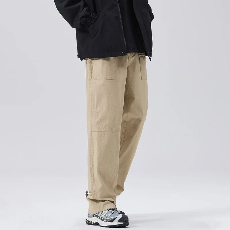 SONGS ALONG Casual Pants Men's Khaki Fabric Color-3