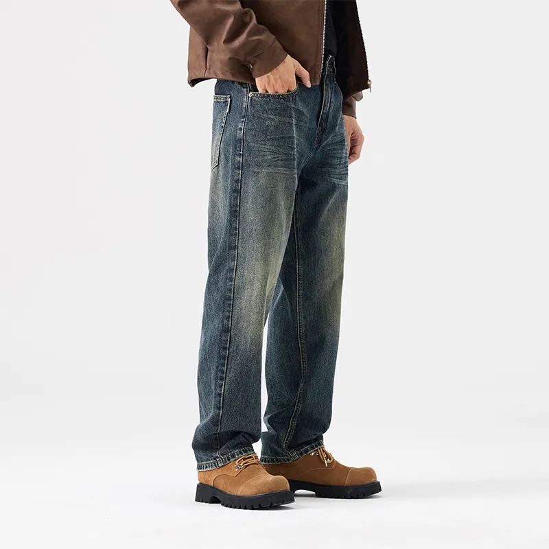 SONGS ALONG Jeans Unisex Blue-3