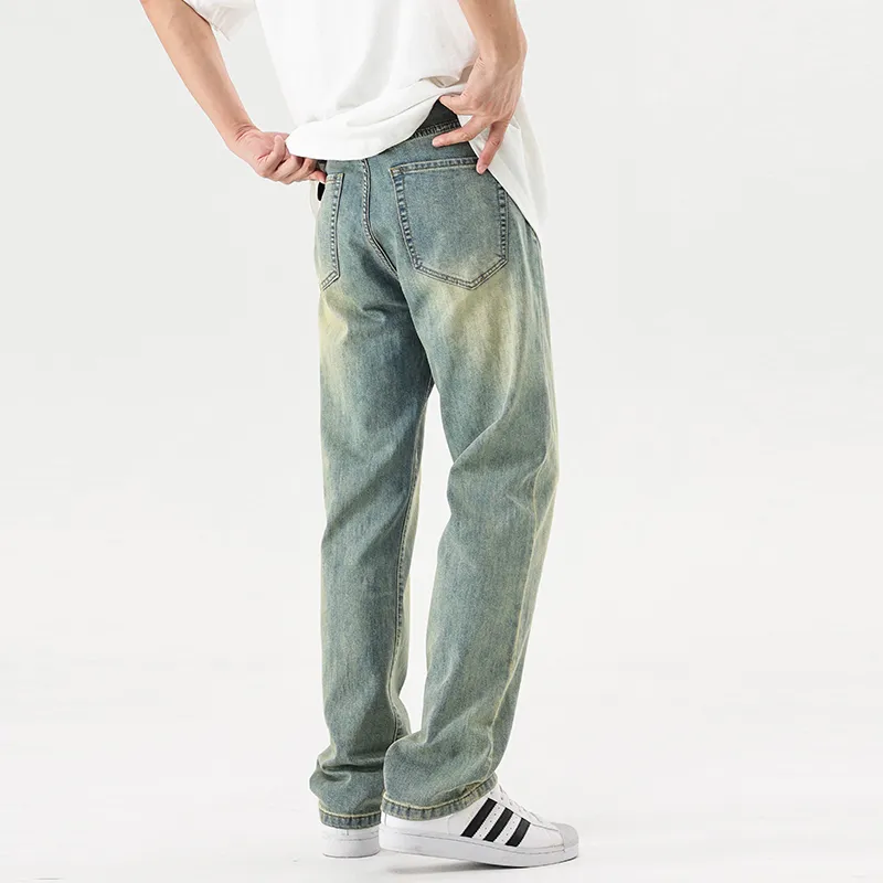 SONGS ALONG Jeans Men's Cyan Antique Blue-3