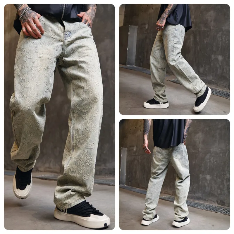 SONGS ALONG Jeans Unisex Blue-2