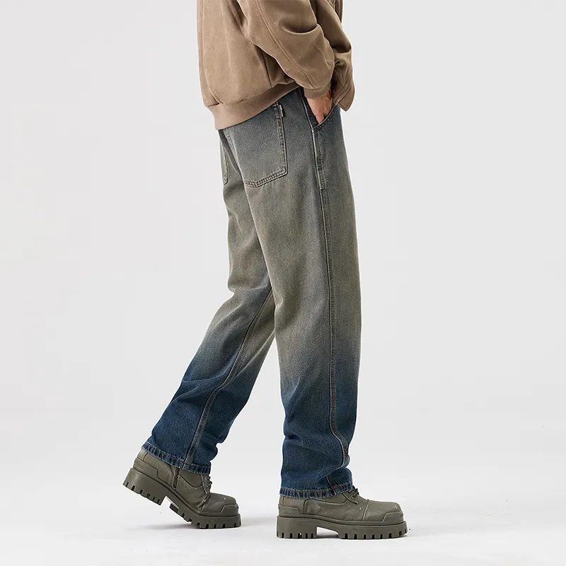 SONGS ALONG Jeans Unisex Dark Blue Vintage Pony-5