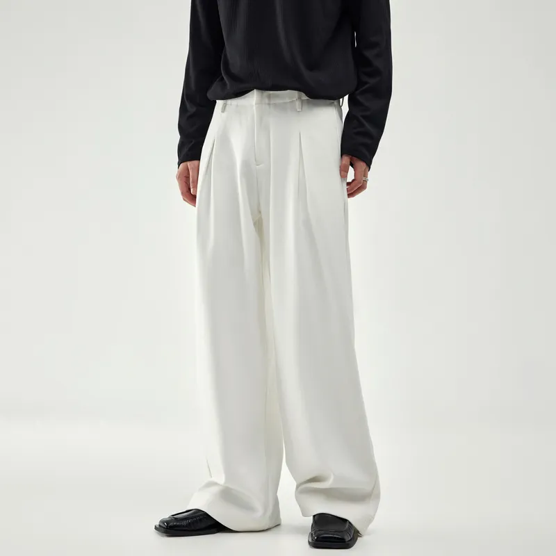SONGS ALONG Casual Pants Men's White-2