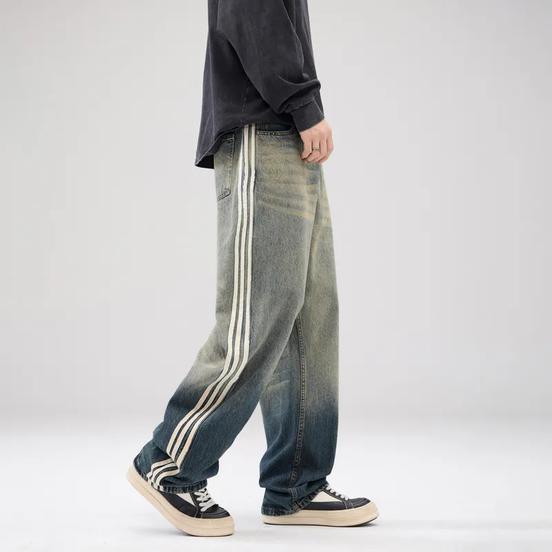 SONGS ALONG Jeans Unisex Blue-6