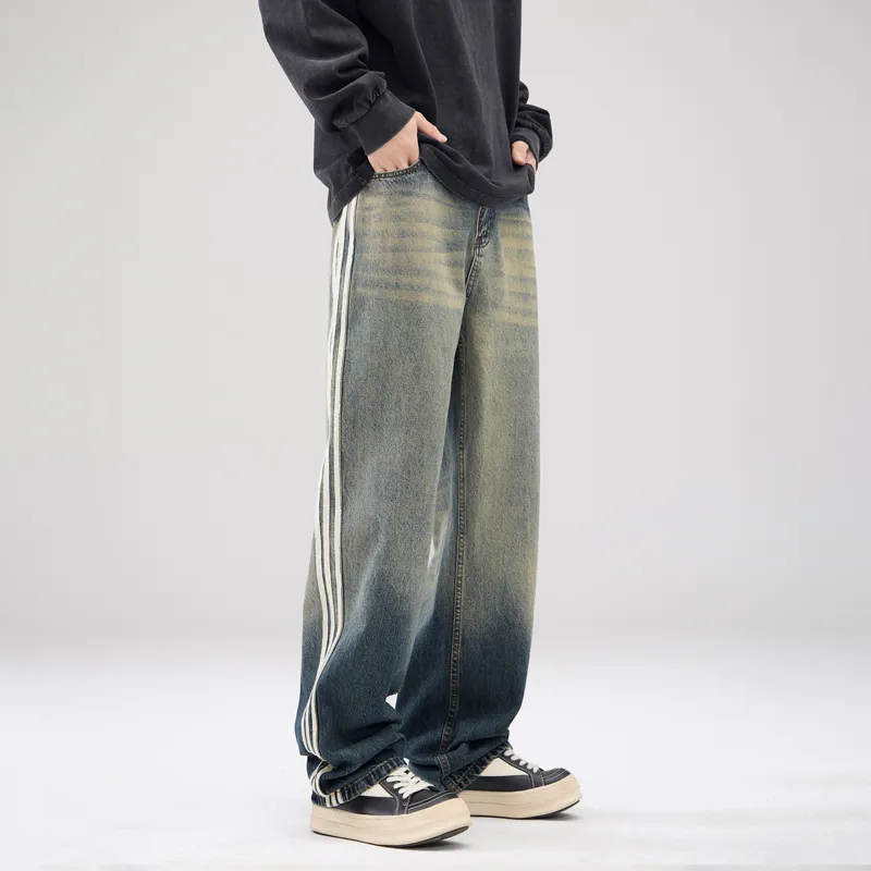 SONGS ALONG Jeans Unisex Blue-3