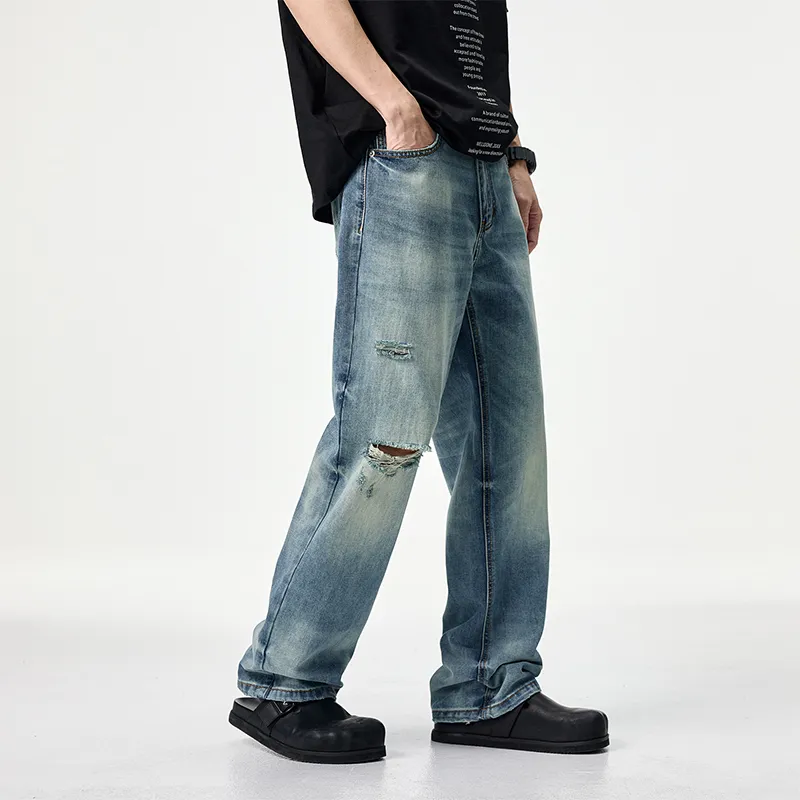 SONGS ALONG Jeans Unisex Light Blue-3