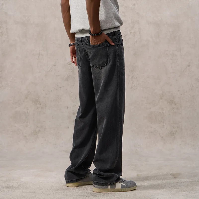 SONGS ALONG Jeans Unisex Black Gray Color-2