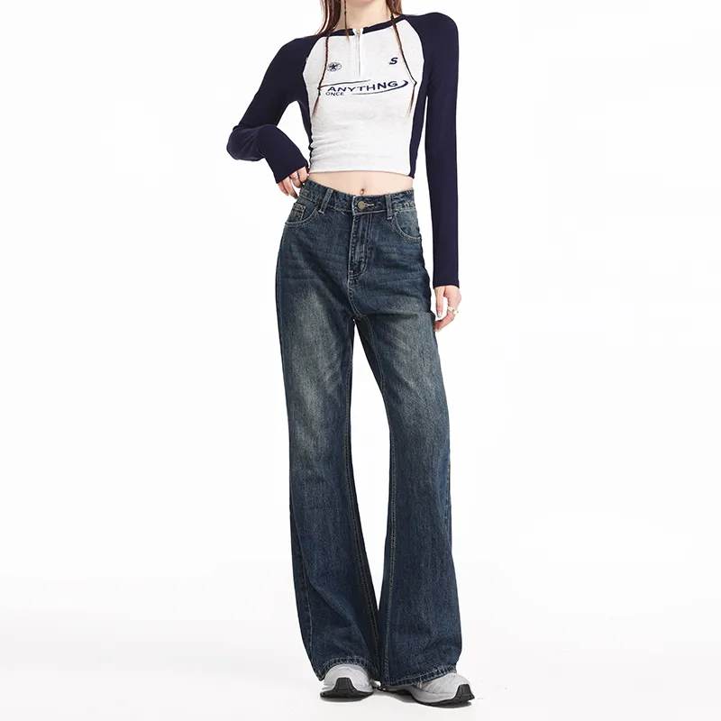 SONGS ALONG Jeans Women's Blue-5