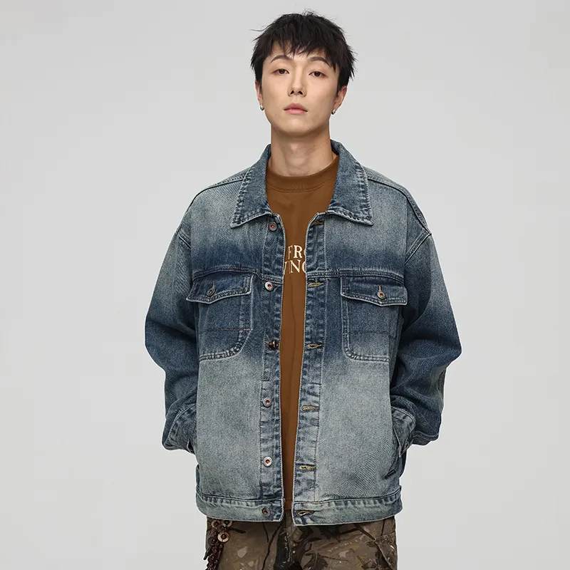 SONGS ALONG Denim Jacket Unisex Nostalgic Blue-3