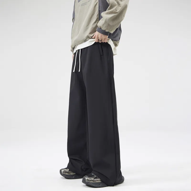 SONGS ALONG Casual Pants Men's Black-4
