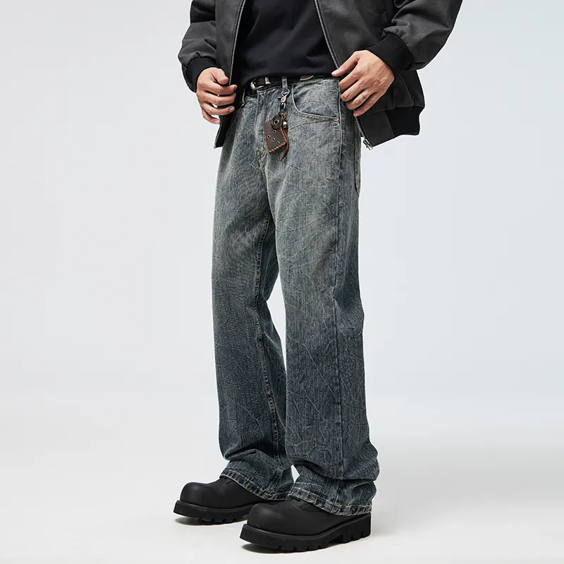 SONGS ALONG Jeans Unisex Blue-4