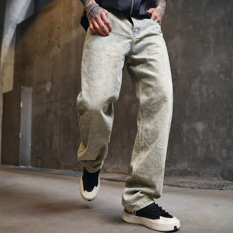 SONGS ALONG Jeans Unisex Blue-1