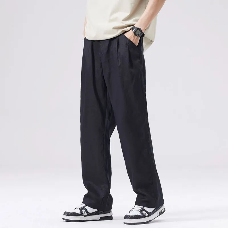 SONGS ALONG Casual Pants Men's Black-5