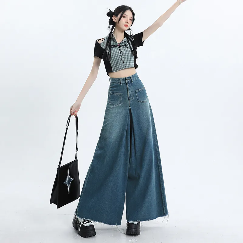 SONGS ALONG Jeans Women's Vintage Blue-2