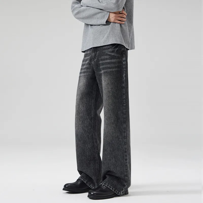 SONGS ALONG Jeans Unisex Black Gray Color-5