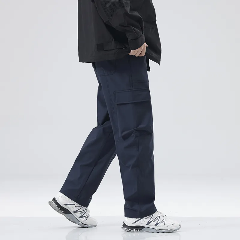 SONGS ALONG Cargo Pants Unisex Dark Blue-7