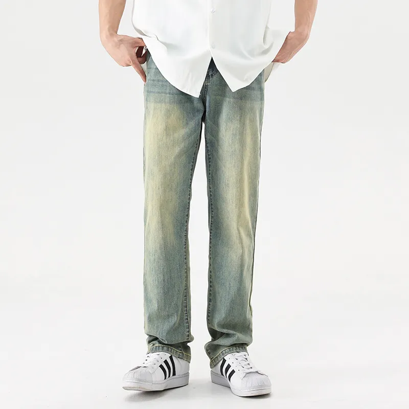 SONGS ALONG Jeans Men's Cyan Antique Blue-1