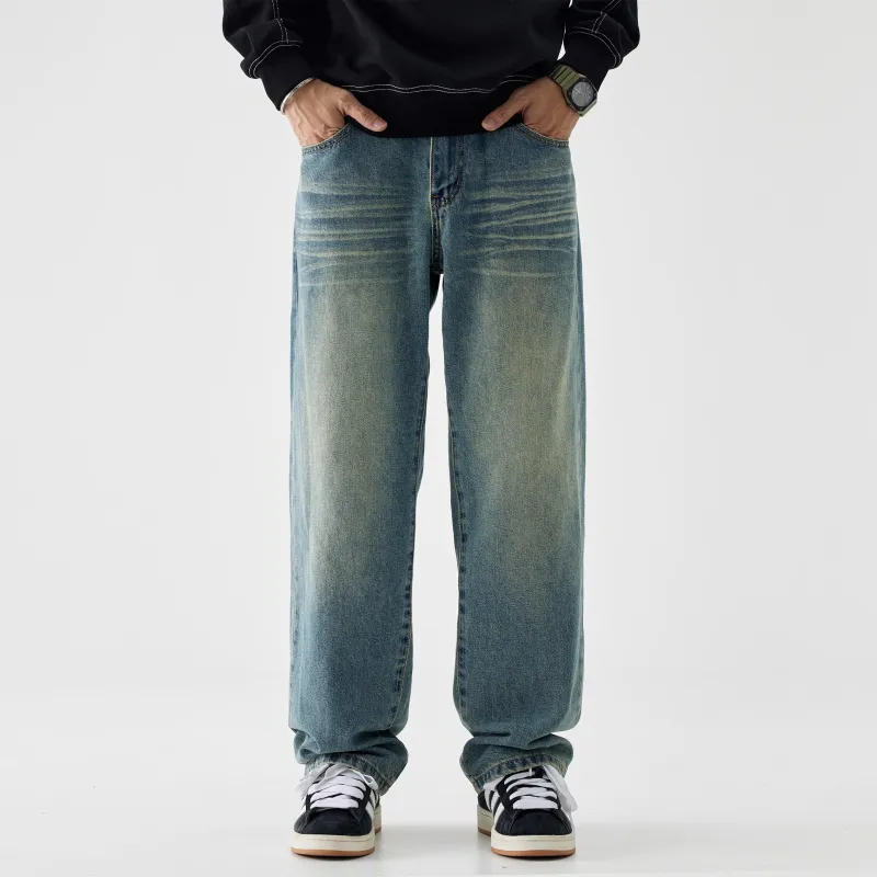 SONGS ALONG Jeans Unisex Turkish Blue-4