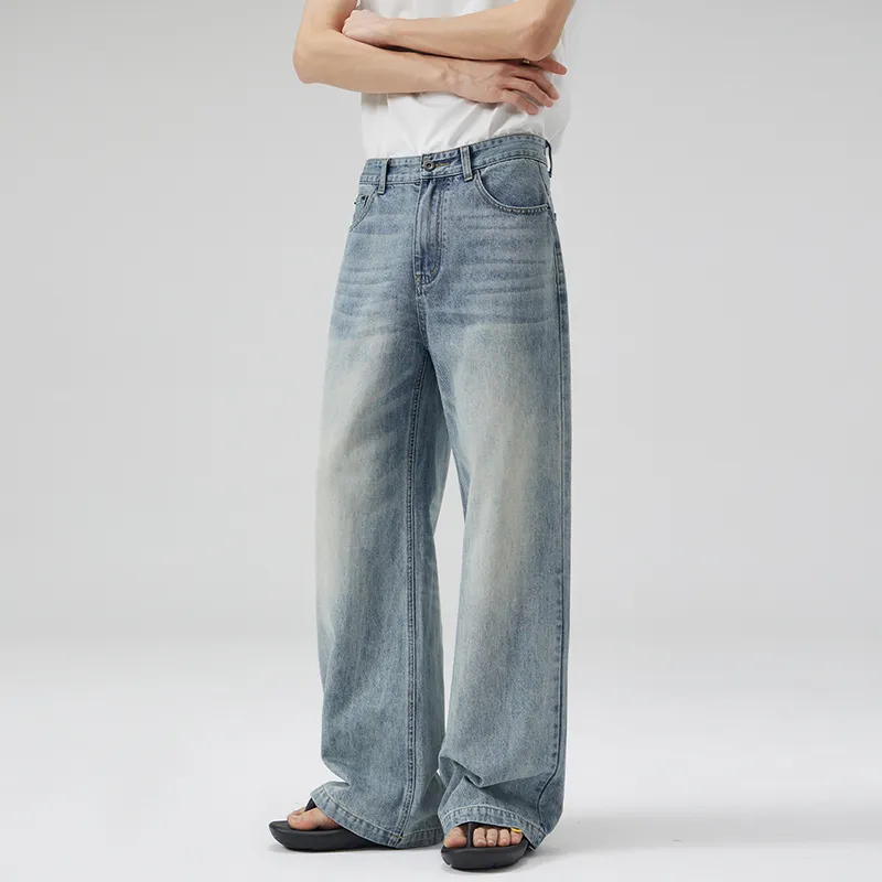 SONGS ALONG Jeans Unisex Light Blue-4