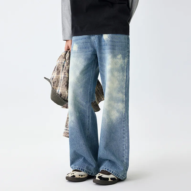 SONGS ALONG Jeans Men's Light Blue-1
