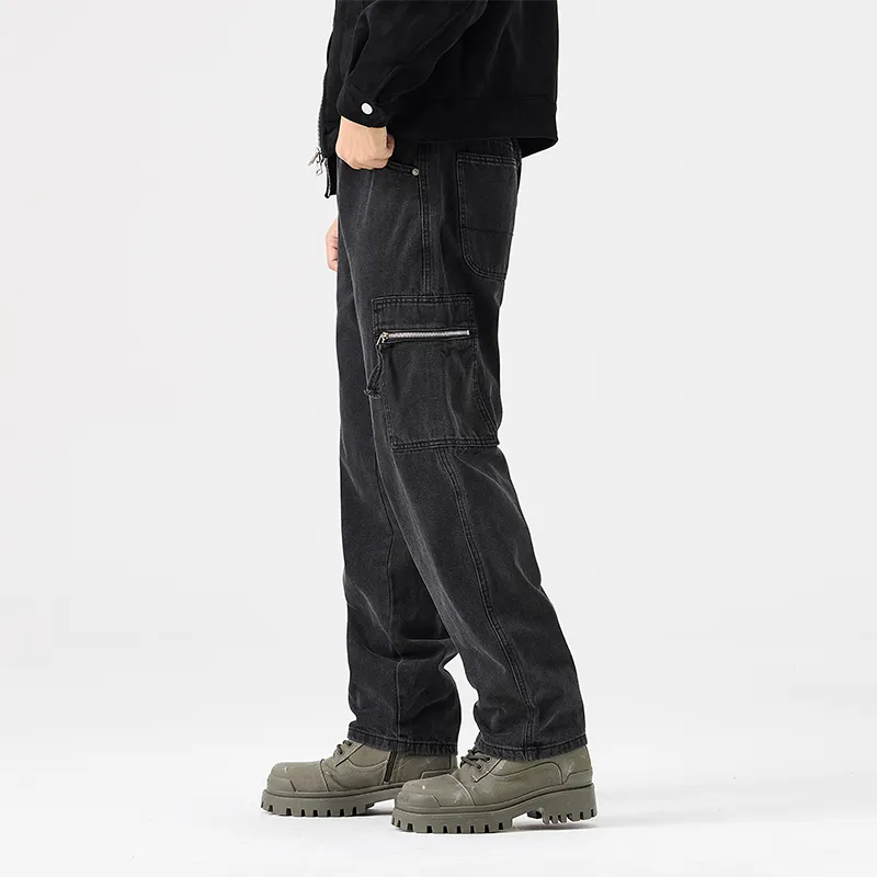 SONGS ALONG Jeans Unisex Black-6