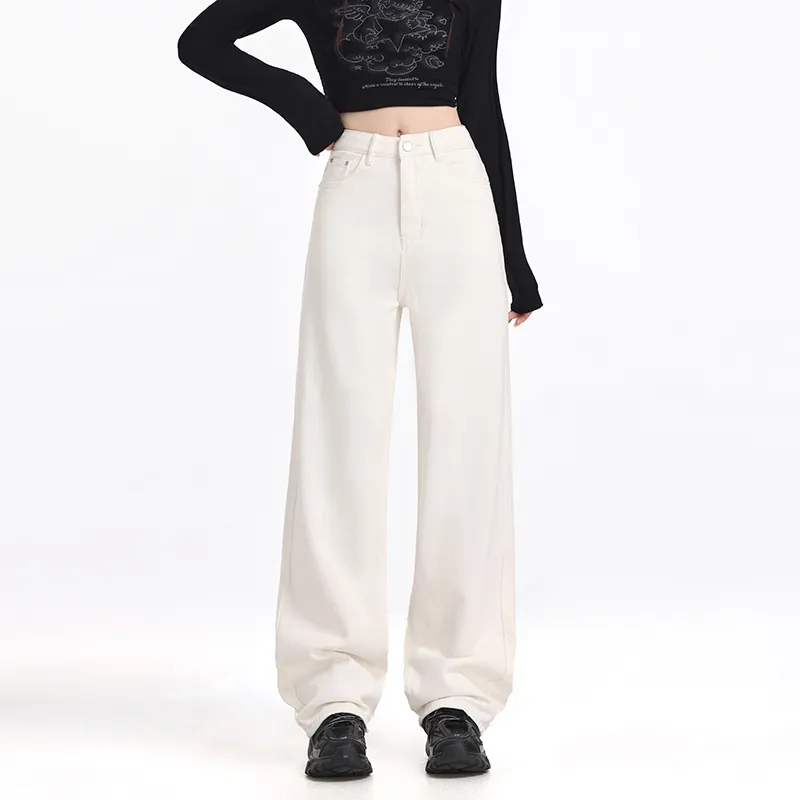 SONGS ALONG Jeans Women's White-3