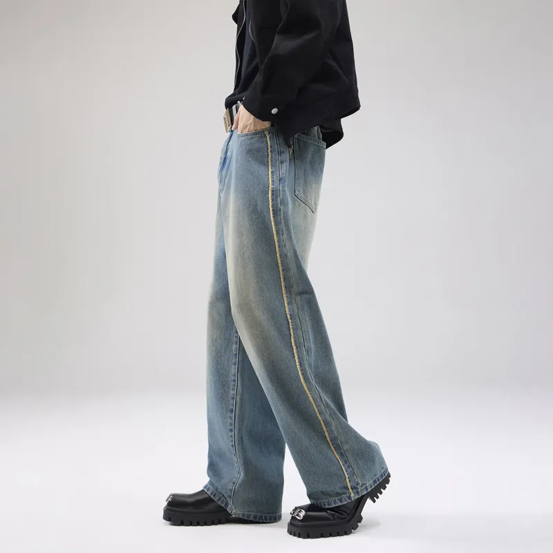 SONGS ALONG Jeans Unisex Blue-4