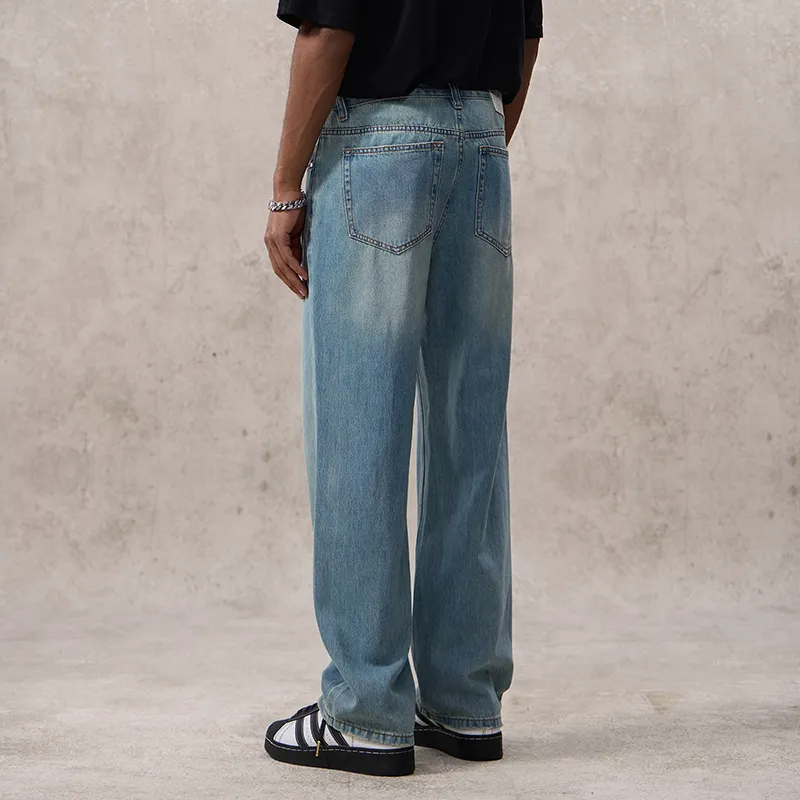 SONGS ALONG Jeans Unisex Light Blue-5