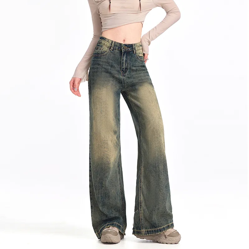 SONGS ALONG Jeans Women's Vintage Blue-5